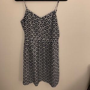 Blue and White Geometric J.Crew Sundress